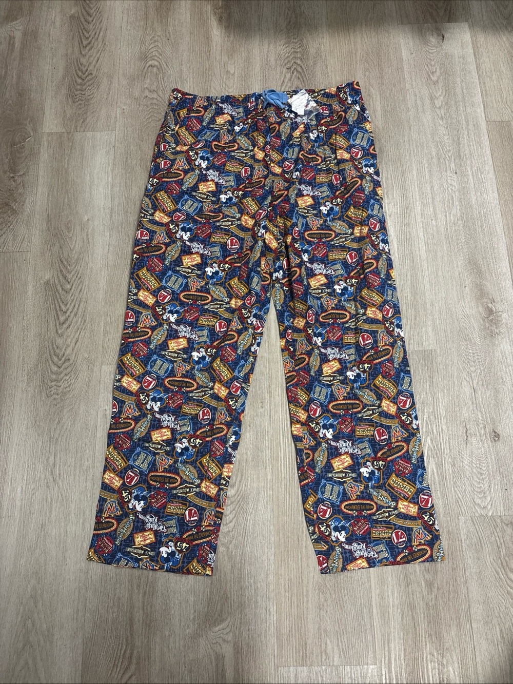 Disney Park 45th Anniversary Disney World Lounge Pants Men XL Drawstring Pajamas